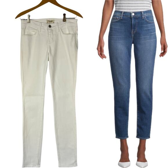 L'AGENCE Mon Jules The Perfect Fit Ankle Jeans White Size 25 NWT - Picture 1 of 8